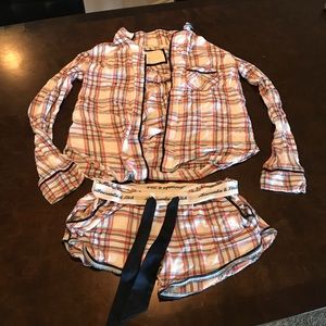 Abercrombie & Fitch Plaid Pajama Set XS